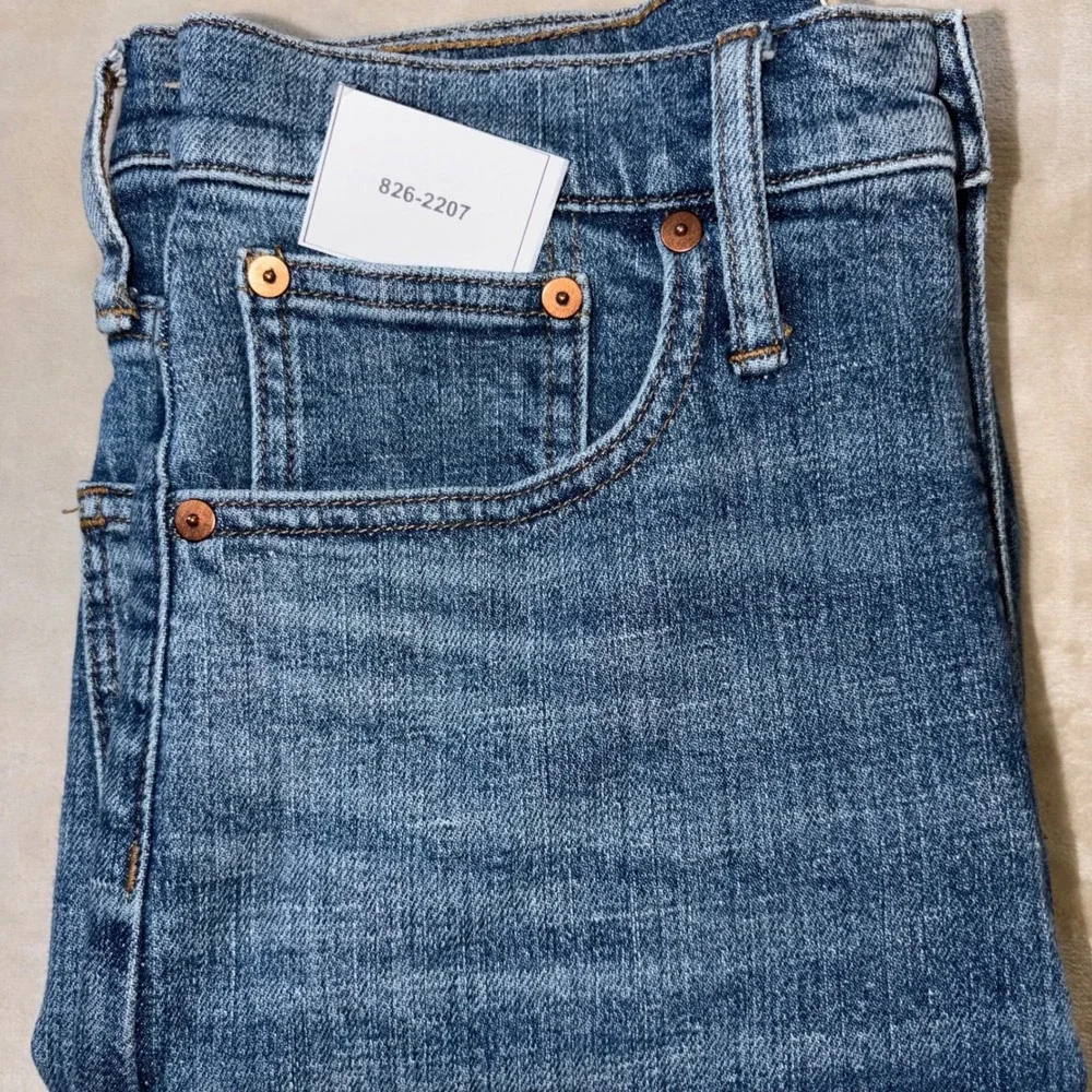 Madewell Full Length Classic Straight Leg Jeans Blue Denim 27 High Rise 826-2207